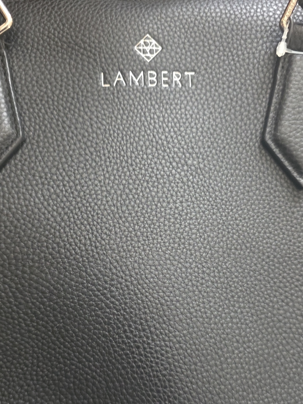 Lambert Black Pebbled Leather Tote Bag